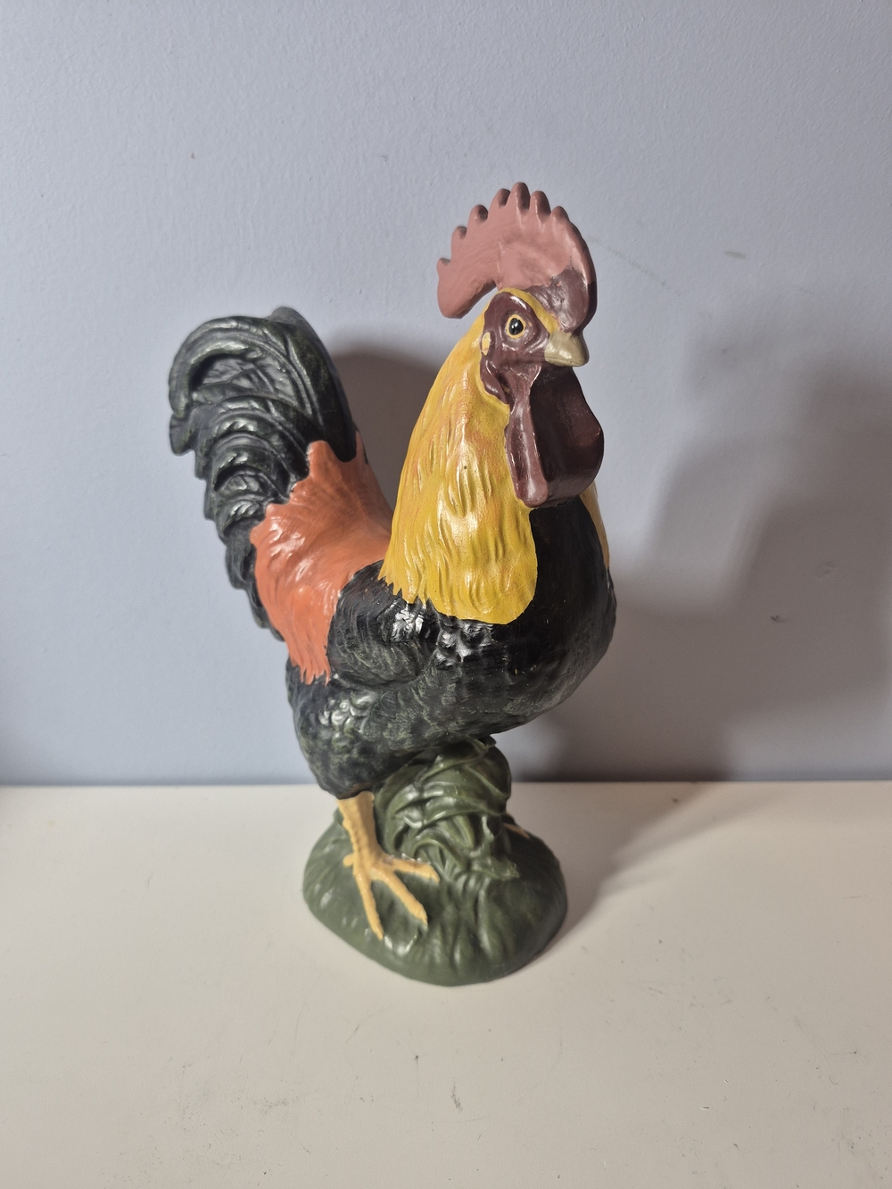 Rustic Resin Rooster Figurine - Dugo Collection Farmhouse Home Decor